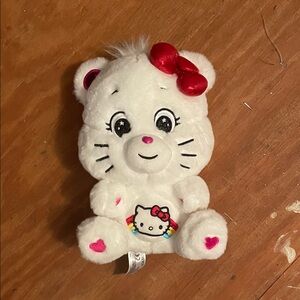 Care Bears and Hello Kitty Plush with Red Bow and Rainbow